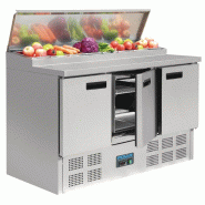 Comptoir de préparation réfrigéré pizzas et salades Série G 390L | Polar - G605_2