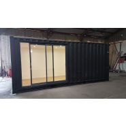 Container maritime aménagé - Bureau moderne et fonctionnel - Cargo Office Bluetainer_2