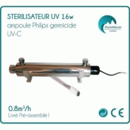 Stérilisateur UV 16W Philips - Débit 0,8 m3/h (800 L/h) - Corps en inox - Avec ampoule et ballast_2