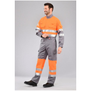 Combinaison multirisques atex haute visibilité orange fluo réf.            650*atx_2