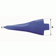 Dents de godet Fastkey FK11 PR-R - 24,5kg - Dimensions A 450mm, B 173mm, C 12mm, D 74mm, E 115mm_2