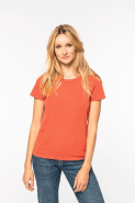 T-shirt écoresponsable délavé pour femme - 100% coton biologique - Réf : NS316_2