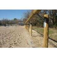 Clôture de carrière - horse stop - lice de carrière déportée, 1 lice, 1m20 - ref. Ld180-1_2