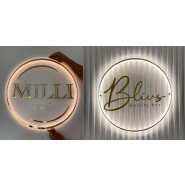 Enseigne décorative centre esthétique - Plexiglas avec lumière LED - Personnalisable_2