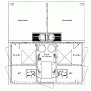 Sanitaires publics extérieurs module deux familles / 2 wc / 2 douches_2