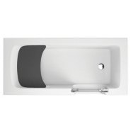 BAIGNOIRE À PORTE ADELAIDE NOIR 160/170/180 X 75/80 X 54 CM_2