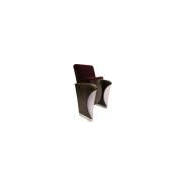 Fauteuil pour salle de spectacle - structure acier et bois, fixation à deux pieds - Pompeya Ezcaray_2