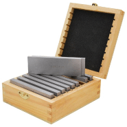 Jeu de cales de fraisage en acier trempé indéformable - 160 x 4 mm - précision 0,01 mm_2