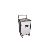 Powertec Agro - Chariot informatique mobile en inox pour industries agroalimentaires - L600 x P610 x H1015 mm_2