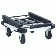 Vidaxl chariot de transport pliable 150 kg aluminium argenté 146448_2