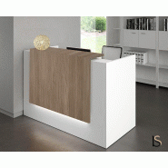 Borne d'accueil compacte Z2 - Officity - 166, Blanc, Orme_0