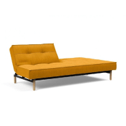 Canapé-lit Innovation Living Splitback Styletto - Pieds chêne naturel - Convertible 115x210 cm - Tissu Elegance Burned Curry_2