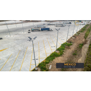 Lampadaire solaire tout en un avec un détecteur de présence idéale pour le parking, lotissement, parc,..- 60W/11'760 lumens - AOSPRO 9K - SOLUX_2