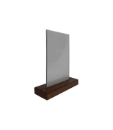 Porte menu de table en bois avec plexi A5 - Lot de 2 - Référence : PFN57CH-PLEXIA5_2