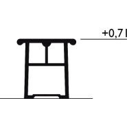 Table publique Gripsholm réf 8037163 - Hags - Brun/Noir - Free Standing_2