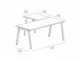 Bureau individuel ARKEN WOOD avec retour - Deskissimo_2
