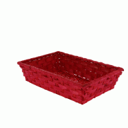 Corbeille bambou Vieto rouge 28x20 -_2