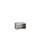 Meuble inox adossé ouvert avec plan de travail renforcé - MM1670 - 1600x700x850/950 mm_2