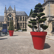Pot de fleur en polyéthylène rotomoulé - Urban rond - Léger, recyclable, résistant UV et gel_2