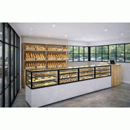 Vitrine réfrigérée INTEGRA humidité contrôlée sur base - 1200 mm - 4 niveaux - H1400 mm - IN120/80-140H | Sayl Barcelona -_2