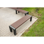 Banquette RAR UM338B - plastique recyclé - résistante intempéries, anti-graffiti et écologique_2