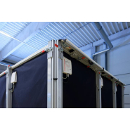 Cabine de protection laser active montable et démontable - ARDOP Industrie - ARD-JUT-CAB-ACTIVE-3300 - Dimensions standards 3300 x 3300 x 2250 mm_2