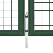 Vidaxl portillon acier 350x100 cm vert 144305_2