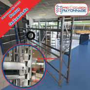 Rayonnage pour pneus - Hauteur 2200mm, Longueur 7500mm, Profondeur 600mm - Mitop galvanisé_2