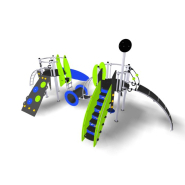 Structure multi-activités métallique Etnik Bali - 2 tours - LD1EK0260 - Ludoparc_2