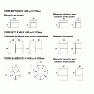 Bureau de call center version double 5 personnes avec poste pour superviseur. - Blanc, 5 places_2