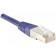 Cordon RJ45 CAT. 5e F/UTP violet - 0,5 m - Blindé, cuivre, norme ANSI/TIA 568 et ISO 11801_2