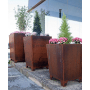 Jardinière en tôle d’acier Corten - Modèle ner um1202 - Durable et sans entretien_2
