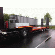 Remorque porte-engins Maxtrailer - référence 6400 - semi-remorque 3 essieux - 48T PTC - suspension pneumatique_2