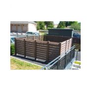 Cache-conteneurs recyclé - Challenv - 3 bacs 4 roues - Fabrication française - Garantie 15 ans_2