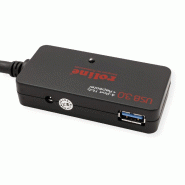 ROLINE Hub USB 3.2 Gen 1 4 ports avec Repeater, noir, 10 m_2