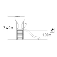 Structure multi-jeux 3 à 5 ans - Unimini Faltow - 8046361 - Hags - Poteaux bois et panneaux HPL_2
