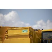 Machine de récolte de pois équipée de chenilles Claas TerraTrac