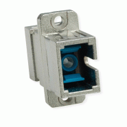 TELEGÄRTNER Coupleur SC, Singlemode et Multimode, Manchon en céramique, boîtier en métal, gris_2