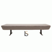 Banquette d'accueil Emma en tissu - Softline - Feld Gris 620_3