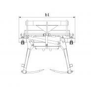 Pince à balle classique - Manitou - 262 kg - 2 dents et 4 doigts - Capacité nominale 1000 kg_2