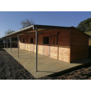 Boxes avec avancée de 3 ml - BOX026 - Confort et protection pour votre cheval - Bois Douglas français_2