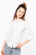 Chemise popeline polycoton manches 3/4 femme - Entretien facile - Réf: K558 - Marque Kariban_2