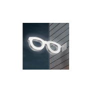 Enseigne drapeau opticien - lunettes géantes en acier avec LED - 120 cm et 80 cm_2