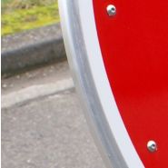 KC1 19P - Panneau de chantier Rue barrée - Direct Signalétique - Dimension H 800 x L 600 mm - Acier galvanisé - Classe 1 et 2_2