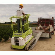 Nacelle plateforme ciseau tout terrain BiBi - motorisation thermique ou électrique 230V - versions BL, EVO et HE_2