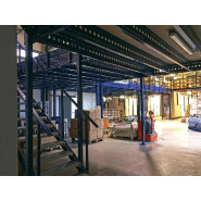 Plateforme mezzanine autoportante, démontable et transportable pour stockage de marchandises_2