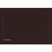 Table de réunion rectangulaire série X10 finition hébénisterie - Officity - 420, Orme gris, Cuir marron_2
