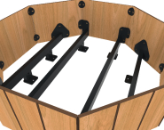 Jardinière - Acier traité anticorrosion - Florim HPL_2