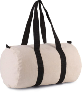 Sac fourre-tout en toile de coton - Kimood - Réf: KI0632 - 310 g/m² - Fermeture zippée - Couleur Natural/Black_2