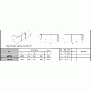 Banque d'accueil lumineuse droite série Linea avec accès PMR - MDD - Droite, Blanc_2